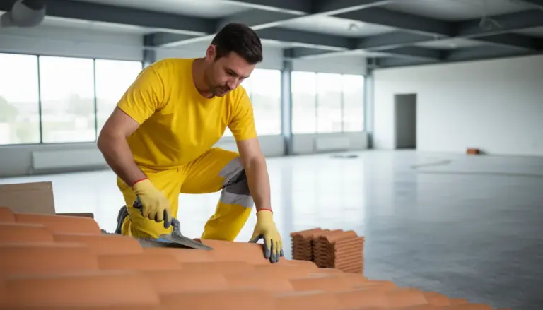 Clay tile installation in Dublin, OH 
